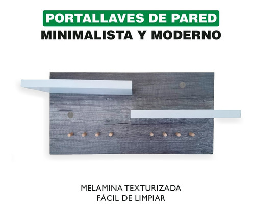 Imagen 3 de 10 de Porta Llaves Y Organizador Armable Para Pared Lombardía.2065