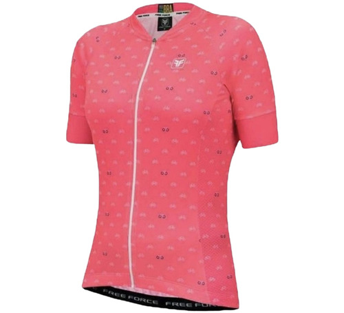 Camisa Infantil Feminina Free Force Cycles Coral