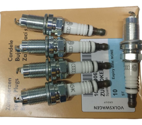 Kit 5 Bujias Platino Vw Original Bora Jetta A6 Passat 2.5