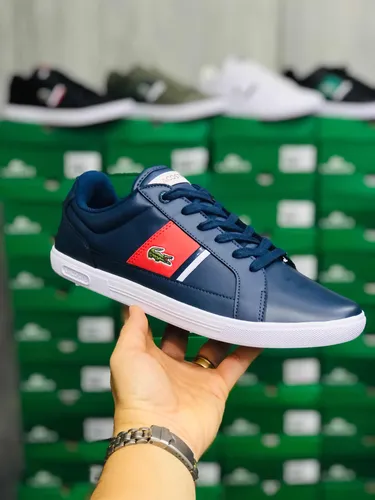 Tenis lacoste hotsell europa azul marinho