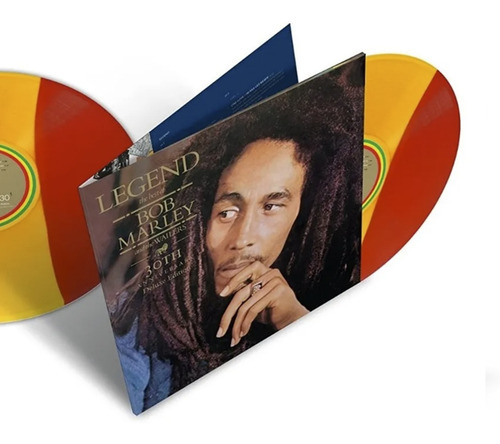 Lp Bob Marley Legend - Vinil Duplo Colorido 30 Aniversario