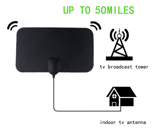 Amplificador De Señal De Antena De Tv Digital Hd Para Interi