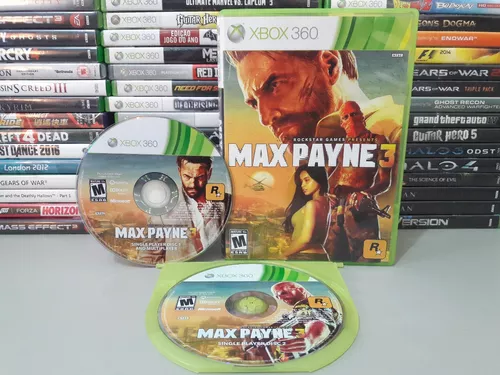 Jogo Max Payne 3 Xbox 360 - Original Mídia Física - Barato!