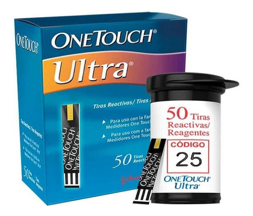 Imagen 2 de 2 de Tiras Reactivas Cintas Onetouch Ultra X 50 U. One Touch