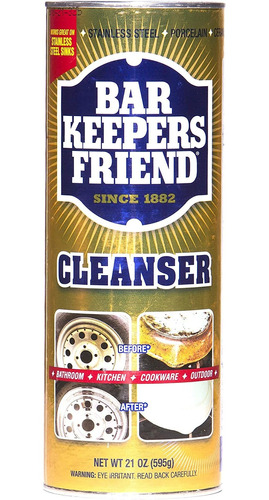 Bar Keepers Friend Limpiador En Polvo 21 Oz - Limpiador Mult