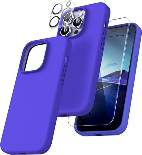 Tocol [5 En 1] Para Teléfono 14 Pro Max Case, 2 Protector De