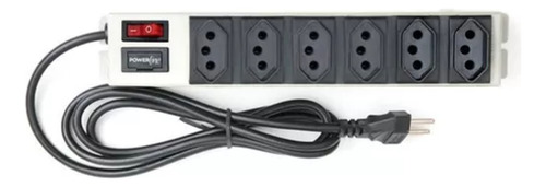 Filtro De Linha Chapa 6 Tomadas Com Fusivel Bivolt Multicraf