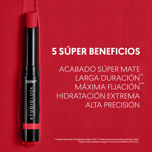 Labial En Barra Studio Look Supermate Lips