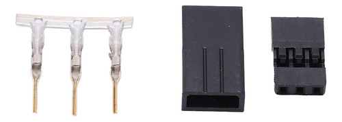 Conector Jr Hembra 11.010, 100 Unidades, Color Dorado Profes