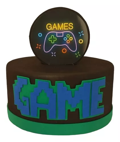 Bolo video game  Video games birthday, 11th birthday, Birthday cake