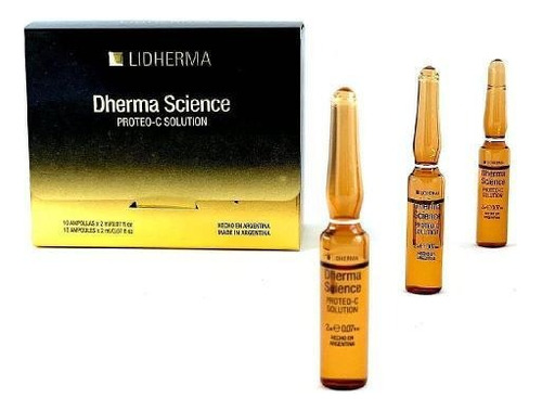 Proteo-C Solution Lidherma Dherma Science para piel grasa/mixta/normal/seca de 2mL