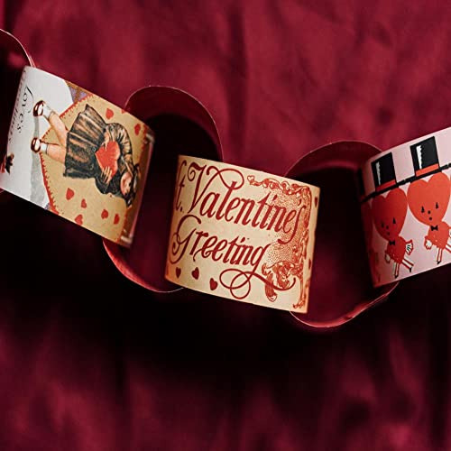 : Valentine Paper Chain - 120 Links, No Glue Needed For...