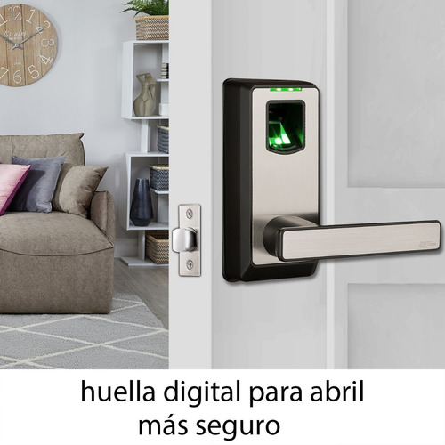 Imagen 4 de 10 de Cerradura Puerta Inteligente Huellas Digitales Con Manilla