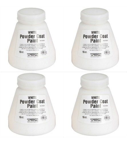 Pintura De Recubrimiento En Polvo Blanca 16 Oz 93307 Pak 4