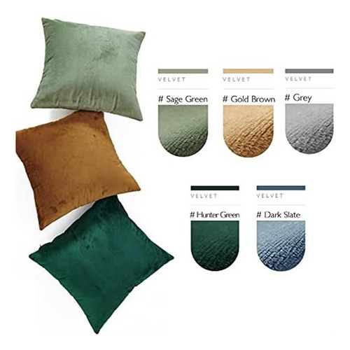 Lazzzy Funda De Almohada De Terciopelo Funda De Almohada Dec