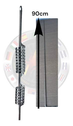 Antena De Espiral Para Camion Doble Bobina 1m-70cm