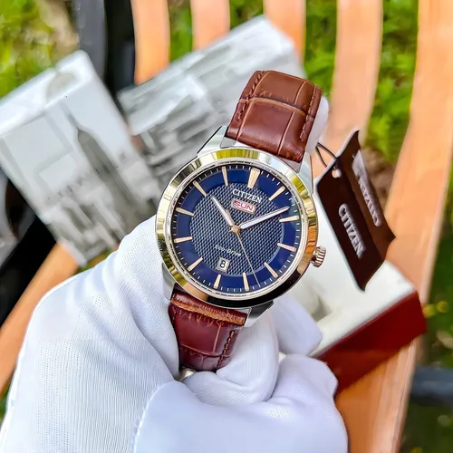Reloj citizen eco drive correa de cuero hotsell
