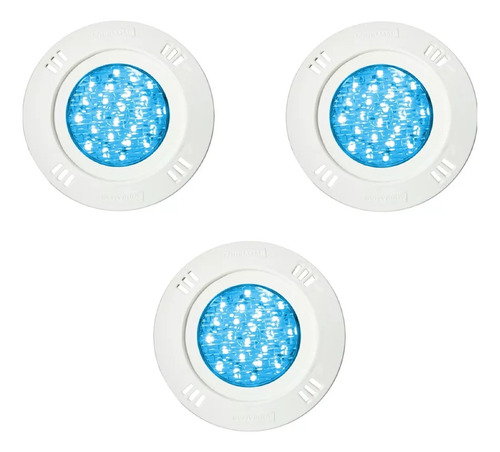 Kit C/ 3 Refletores Para Piscina Sodramar Led 9 W Smd