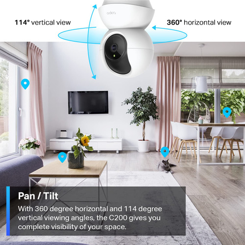 Câmera De Segurança Tp-link Tapo C200 1080p Com Detecção De