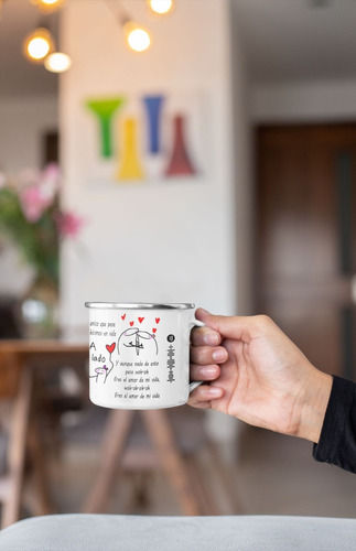 Taza Lechero Enlozado Flork Maluma Amor De Mi Vida - Admv