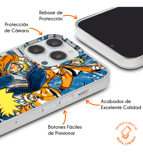 Funda Para iPhone Magsafe Naruto Jutsu Multiclones Sombra