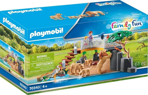 Playmobil Family Fun 70343 - Habitat Familia De Leones 