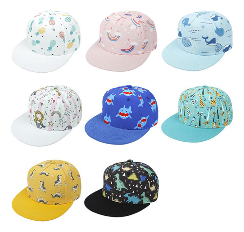 Gorra De Béisbol De Ala Plana Para Sol, Hathip Hop, Niño Y N