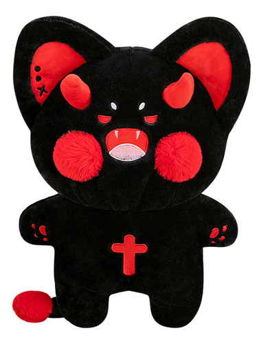 Peach Cat Lindo Cojin De Peluche Con Diseno De Gato Diablo P