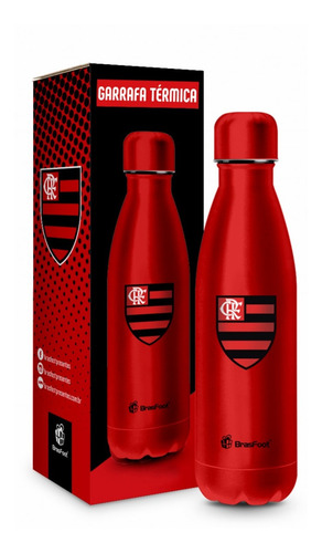 Garrafa Termica Aco Inox 500ml Agua Gelada Quente Flamengo
