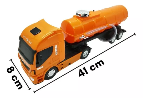 Caminhão Brinquedo Miniatura Iveco Hi Way Tanque 340