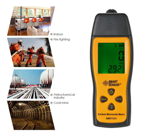 Imagem 6 de 6 de Smart Sensor Medidor De Monxido De Carbono Porttil Com Detec
