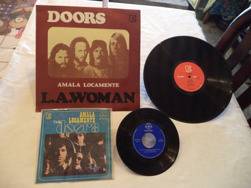 Doors L.a. Woman 1981 Lp Y Ep 45 Mexicanos De Coleccion 