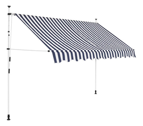 Toldo Retráctil Manual, 98.4 Pulgadas, Resistente A La Intem