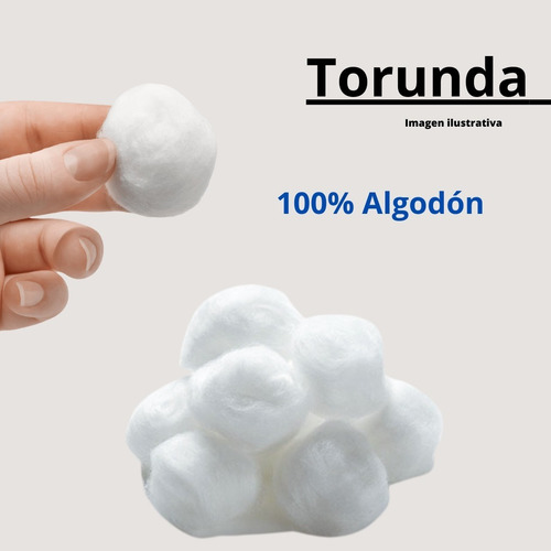 Torundas De Algodón No Estéril Con 500 G Marca Qirmrx