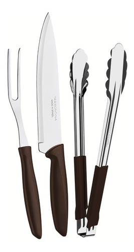 Set De 3 Piezas Pinzas + Cuchillo + Tenedor Profesional