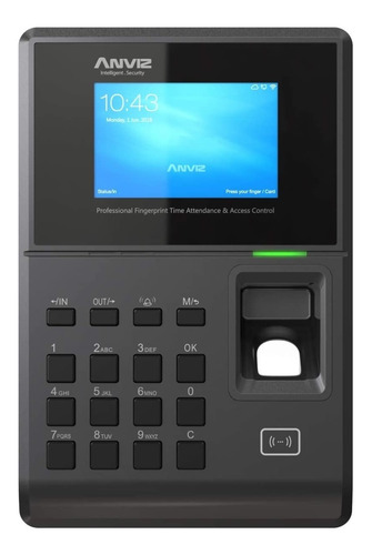 Control Acceso Asistencia Anviz Tc580 Wifi 4g Poe Biometrico