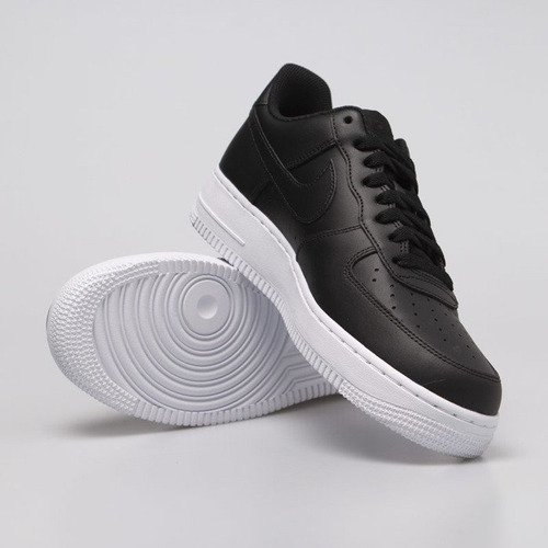 Tenis Nike Air Force 1 ´07 Negro Suela Blanca #27.5 Cm | Mercado Libre