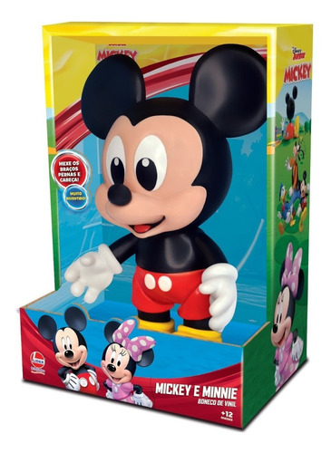 Boneco Infantil De Vinil Disney Mickey Baby Da Lider 2724