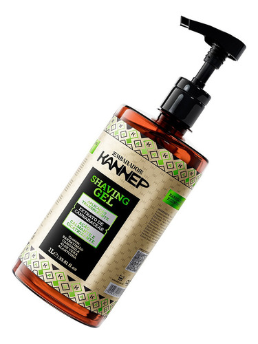 Kit 06 Shaving Gel De Barbear Transparente Kannep 1l