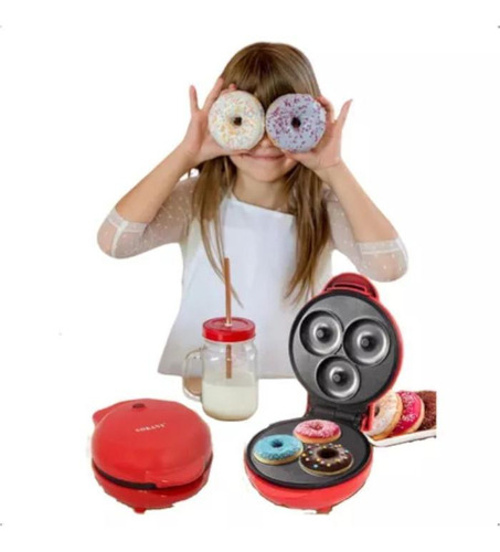 Maquina De Mini Donuts 110v E Rosquinha 3 Furos Super Rapído