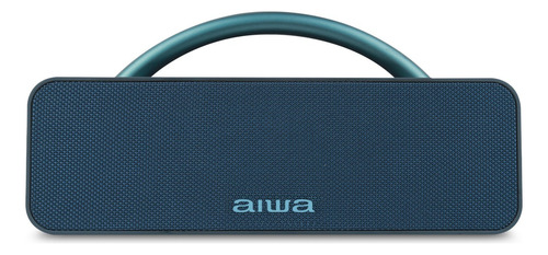 Bocina Aiwa Boombox AWS80BT-BL portátil con bluetooth waterproof azul 110V/230V 