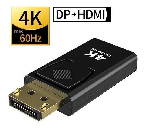 Convertidor De Cable Dp A Hdmi-max 4k 60hz Macho A Hembra