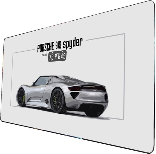 Mouse Pad Largo Artístico Automóvil Porsche Spider 40x90cm