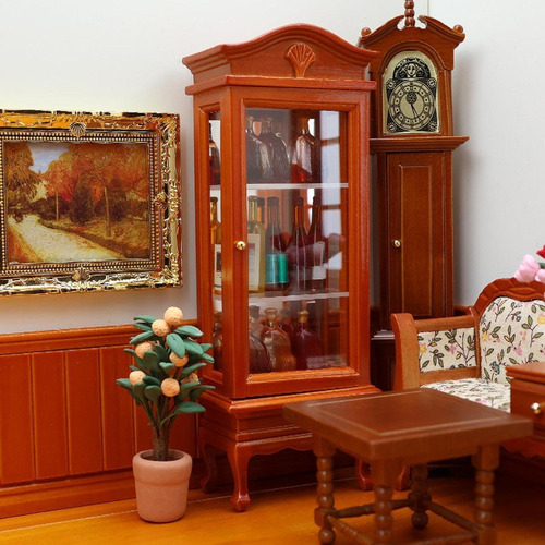 Estantería En Miniatura Para Casa De Muñecas, Marrón