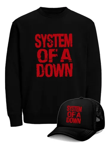 Buzo System Of A Down Saco Cuello Redondo Wake Up! + Gorra