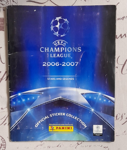 .- Album Futbol Champions League 2006-2007 Panini Completo