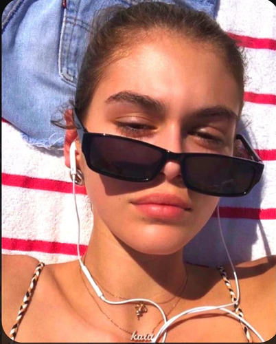Gafas De Sol Rectangulares Para Mujer, Estilo Retro De Los A