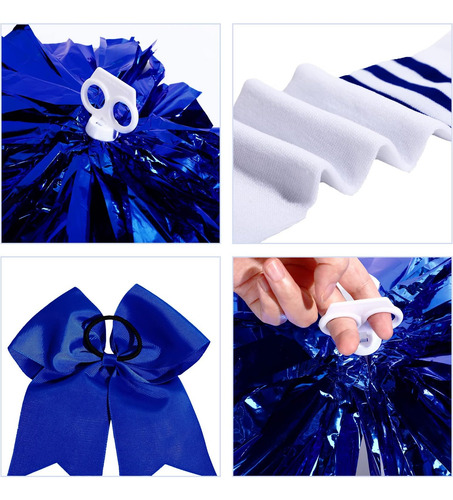 Conjunto De Disfraz De Animadora Para Niñas De 4 Piezas, Dis