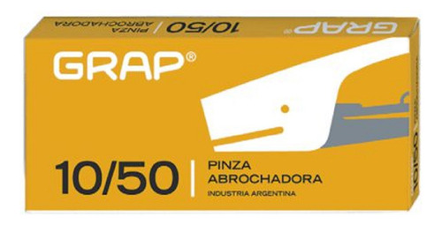 Abrochadora Pinza Grap 10/50 Metal Pintada Plateado