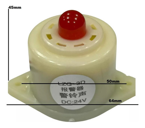 Buzzer Eletrônico 24v De Alta Definição Lzq-3d